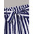 Westchic Combo Of Women Navy Striped Casual Pant & White Off Shoulder Top