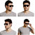 Rozior Black UV Protection Wayfarer Unisex Sunglasses
