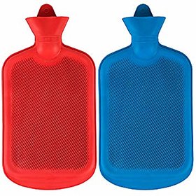 Hot Water Bottle, Natural Rubber Durable Hot Water Bag for Heat Therapy, Easy To Clean  Keep Water Hot For Longer Time,