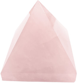 Shubhanjali Natural Rose Quartz Pyramid Stone Pyramid Crystal Pyramid (280-290 Gm)