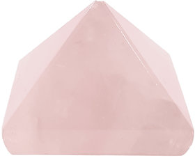 Shubhanjali Natural Rose Quartz Pyramid Stone Pyramid,Crystal Pyramid (10-15 Gm)