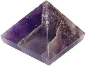 Shubhanjali Natural Amethyst Stone Pyramid Crystal Stone Pyramid (30-40 Gm)