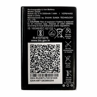 GenericJio Keypad Mobile Phone Battery 2000 mAh 3.7V Made in India 6 Months Warranty