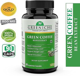 Greeniche Green Coffee Bean Extract 800mg for Weight Loss - 90 Veg Capsules