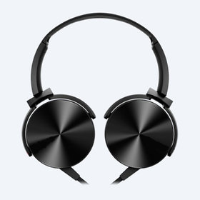 Mettle XB450 Wired Headphone With Mic  (Black, Over the Ear)