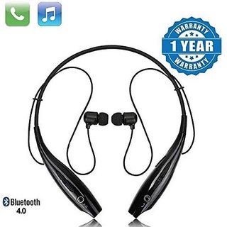                       Sports Headset Compatible Neckband Hbs-730 Sport Stereo, Volume Control For All Android Smartphones(Black)                                              