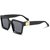Kanny Devis Black Unisex UV Protected Full Rim Square Sunglasses With Case