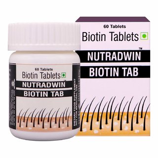 Buy Advanced Biotin 10000 mcg For Healthy Hair, Skin Nails -Helps Convert  Food into Energy -60 Tablets Online - Get 77% Off