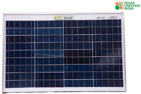SUI 40 Watt - 12 Volt Solar Panel for Home Lighting (Black)