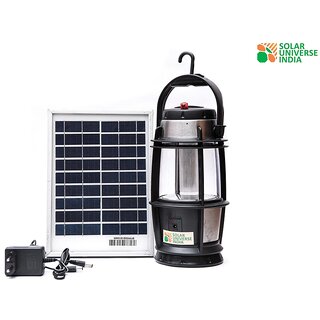                       SUI Sturdy Portable Solar Lantern with inbuilt battery  external solar panel                                              