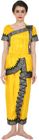 Odissi Odisha State Professional Dance Dress Costume Yellow