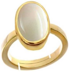 CEYLONMINE- Gold Plating Pearl Stone Ring Best Quility 2.00 Ratti