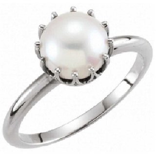                       CEYLONMINE-Original Pearl Gemstone Sterling Silver Ring 3.00 Ratti Designer And For Unisex                                              