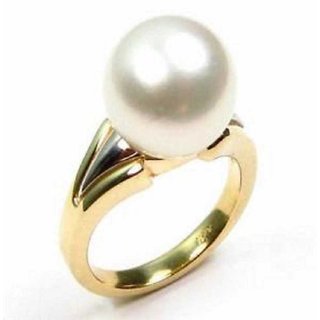                       CEYLONMINE-Pearl Ring 2.00 Ratti Gold Plating Ring High Quality A+ Best Gemstone                                              