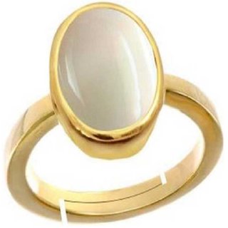                       CEYLONMIE-Natural 2.00 Ratti Gold Plating Pearl Stone A+Quilty Gemstone                                              
