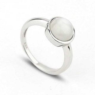                       CEYLONMINE-Peral Stone Sterling Silver Designer Ring Best Quilty Oval Pearl Gemstone 2.00 Ratti                                              