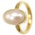 CEYLONMINE-Gold Plating Ring Pearl Gemstone Best Quailty 2.00 Ratti  Designer Ring