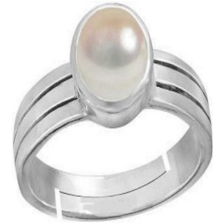                       CEYLONMINE-Natural 2.00  Ratti Pearl Gemstone Sterling Silver Ring                                              
