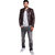 PE Men's Brown Long Sleeve Regular Fit Leather Jacket