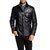 PE Men's Black Long Sleeve Regular Fit Leather Jacket
