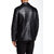 PE Men's Black Long Sleeve Regular Fit Leather Jacket