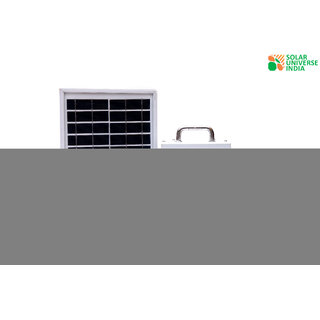 SUI Mini Solar Home Lighting System with 2 LED bulbs, Battery  Solar Panel - 27Wh Battery  5W Solar Panel