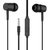 S4 Super CRP Wired Earphones with mic, HD Sound, 10mm Powerful Dynamic Drivers for Effective Bass, Durable (BLACK)
