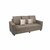 A Z Sofa Maker 3+1+1 Box Type Sofa Set for Living Room (Chocolate Brown)