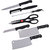 Shopper52 Steel Kitchen Knives Set With Vegetable Fruit Chopping Board