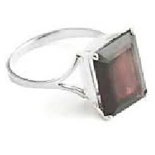                       Hessonite Ring with 100% Original 2 Ratti Lab Certified Stone Silver Ring by CEYLONMINE                                              