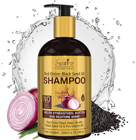 Spantra Red Onion Black Seed Oil Shampoo, for Repairing dry Scalp, Control Hair Fall, Dandruff, Regrows Hair and nourish