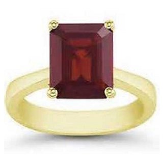                       Certified Hessonite 2.5 Carat Astrological Stone Gold Plated Ring By CEYLONMINE                                              