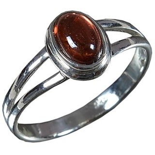                       Hessonite Natural & Unheated Stone  2.5 Ratti Gold Ring by CEYLONMINE                                              