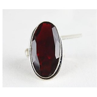                       Hessonite Ring with 100% Original Lab Certified Stone 2.5 Ratti silver Ring by CEYLONMINE                                              