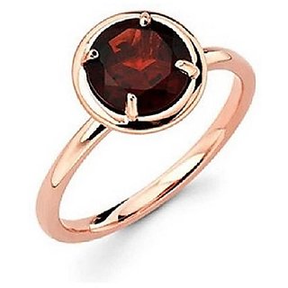                       Natural and Eligent Hessonite Gemstone 2.25 Carat Gold Plated Ring by CEYLONMINE                                              