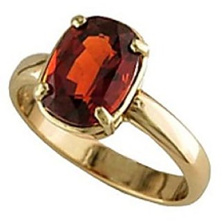                       Original Hessonite Stone 3 Ratti Adjustable Gold Plated Ring for Womenby CEYLONMINE                                              