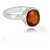 100% Original Hessonite Lab Certified Stone 2.5 Ratti silver Ring by CEYLONMINE