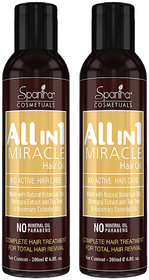 Spantra All in 1 Miracle Hair Oil with Bhringraj Extract and Multi Vitamin Oil for complete Hair treatment for Total hai