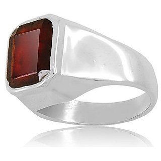                       Hessonite Ring Stone 3.5 Ratti silver RING Natural Stone By CEYLONMINE                                              