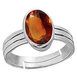                       100% Real 3.25 Ratti Hessonite silver Ring by CEYLONMINE                                              