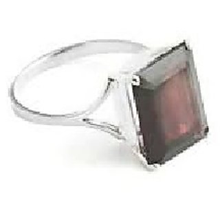 Hessonite Ring with 100% Original 3.25 Ratti Lab Certified Stone Silver Ring by CEYLONMINE
