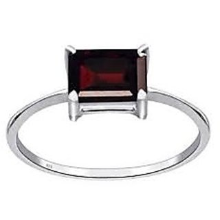 3.25 Carat 100 Original Certified Stone Hessonite Silver Ring By CEYLONMINE