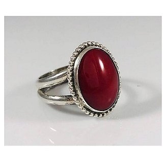 Hessonite silver Ring 3.25 carat  natural and Eligent Gemstone Stone By CEYLONMINE