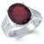 Original Natural Certified Hessonite 3.25 Carat Adjustable Silver Ringby CEYLONMINE