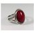 Hessonite silver Ring 3.25 carat  natural and Eligent Gemstone Stone By CEYLONMINE