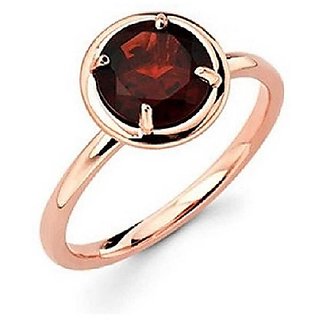                       Natural and Eligent Hessonite Gemstone 4 Carat Gold Plated Ring by CEYLONMINE                                              