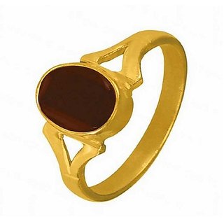 Buy 4.5 Ratti Natural IGI Lab Certified Hessonite Stone Gold Ring