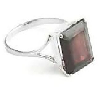                       Hessonite Ring with 100% Original 5.5 Ratti Lab Certified Stone Silver Ring by CEYLONMINE                                              