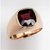 Hessonite Ring 5 Carat natural and Eligent Stone Gold Plated Ring by CEYLONMINE
