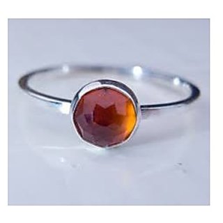                       6 Carat Natural Certified Hessonite Adjustable Ring by CEYLONMINE                                              